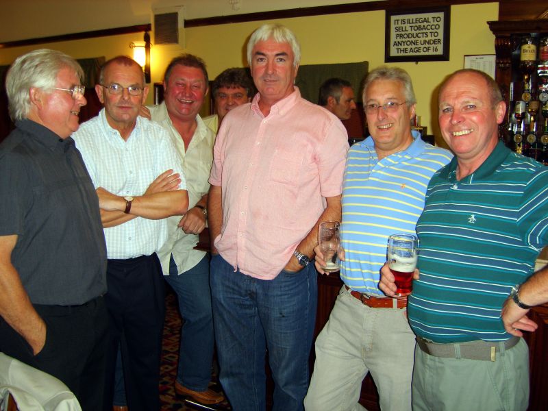 L to R, Mike Pickering, John Reagan, Steve Payne, Colin Chatterton, Pete Knox, Colin Dutton, John Dawson. 